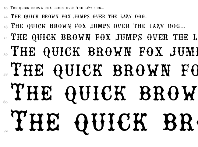Rebel Bones font waterfall